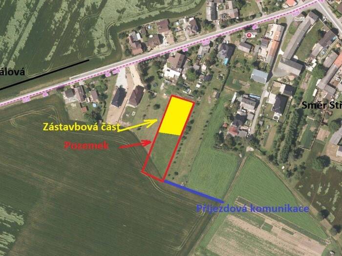 Prodej pozemku pro bydlení 2941 m² — Uničov