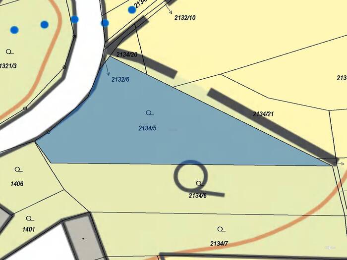 Prodej pozemku pro bydlení 1843 m² — Křemže, Jihočeský kraj