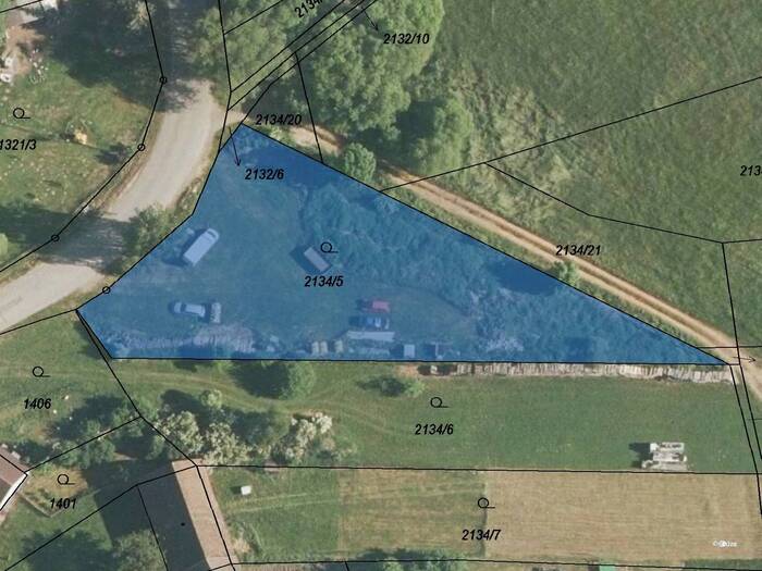 Prodej pozemku pro bydlení 1843 m² — Křemže, Jihočeský kraj