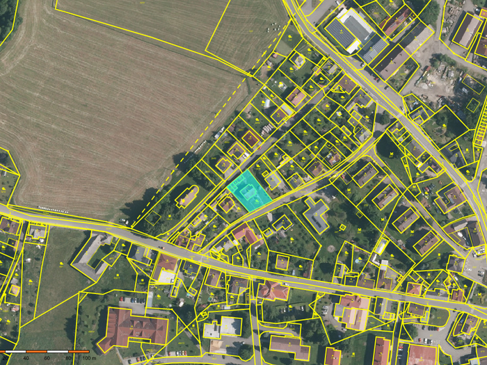 Prodej pozemku 661 m² — 228, Prachatice
