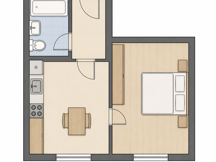 Prodej bytu 1+1, 36 m² — Kyjická, Chomutov