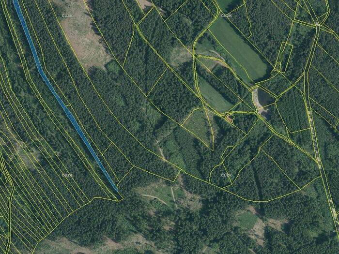 Prodej lesního pozemku 4056 m² — Jihočeský kraj